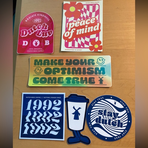 Zombie, Christmas, Arizona Rare Hard to Find Dutch Bros Stickers Mystery Bundle - Picture 6 of 16
